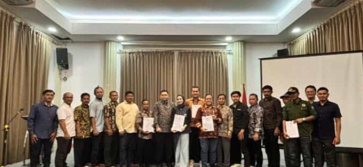 Koperasi Konsumen Mukti Tama bersama Mitra PT Bukit Palem Kalbar Tandatangani Surat Perjanjian Kerjasama PSR.